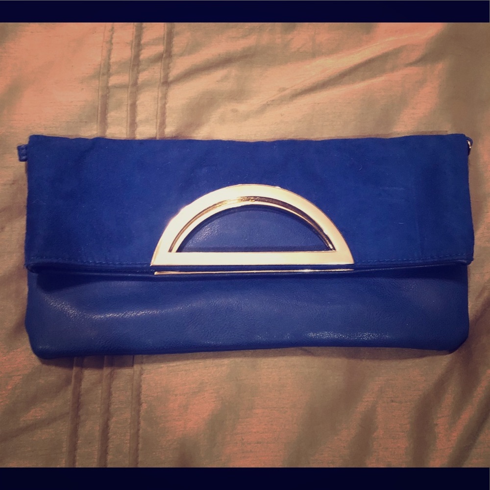 Blue Aldo clutch
